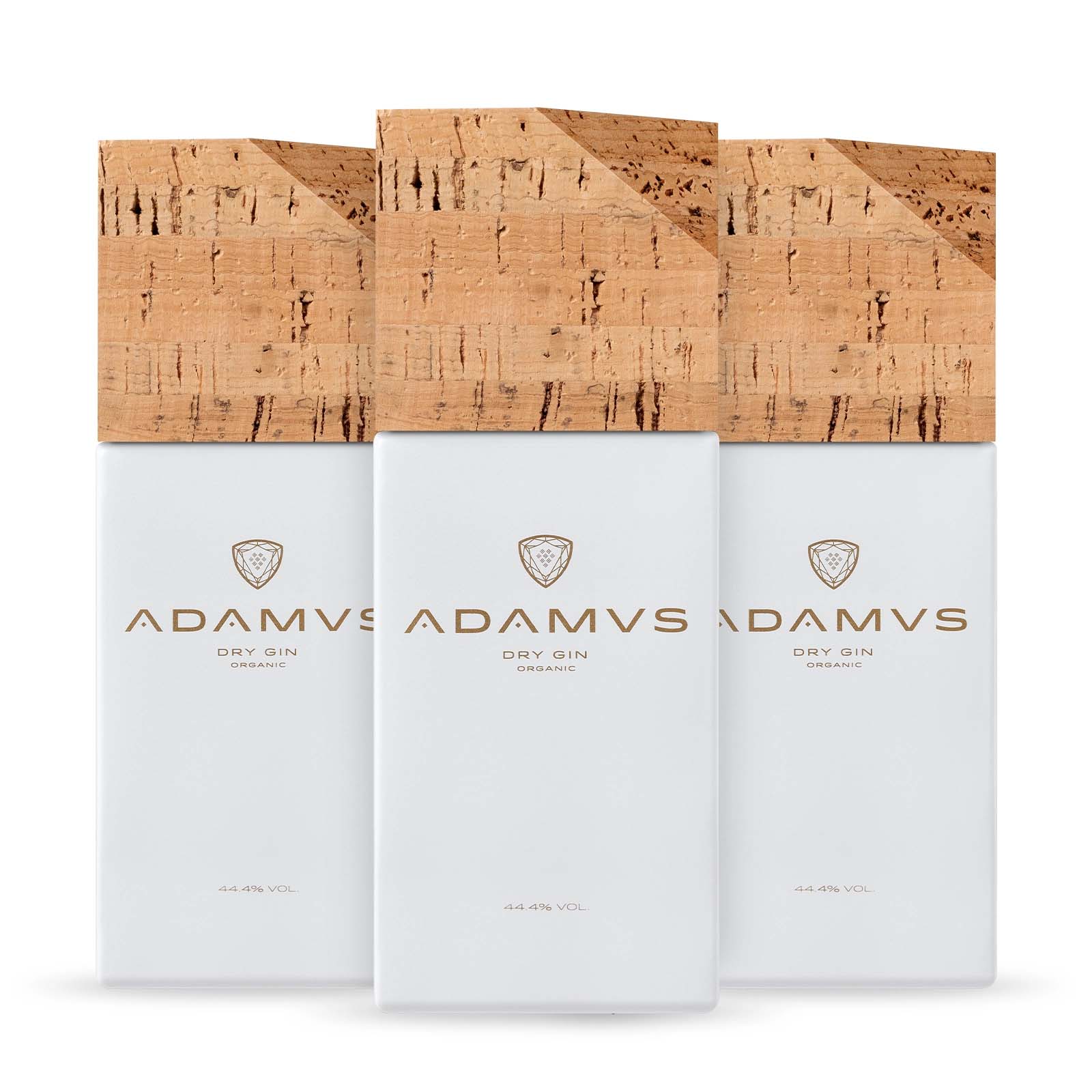 Adamus Pack of 3 Organic Dry Gin 70cl