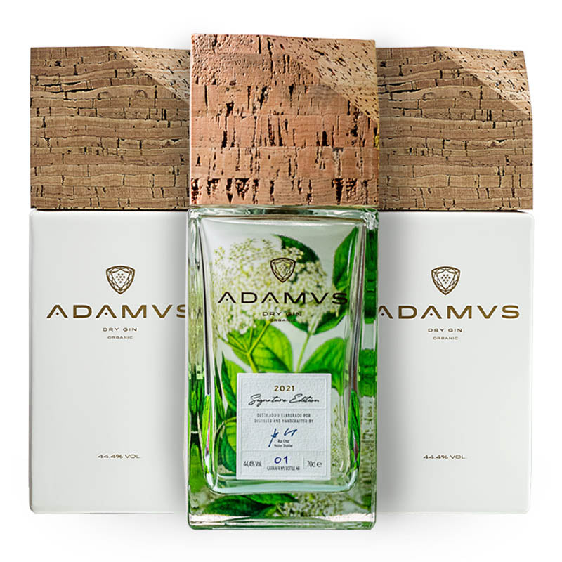 Adamus Pack of 2 Organic Dry Gin 70cl & 1 Signature Edition 2021 70cl